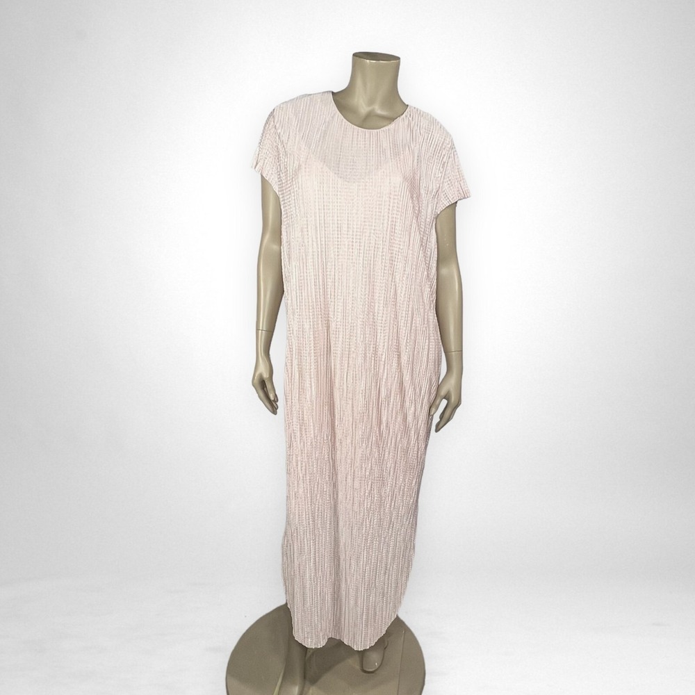 NWT SABINA MUSAYEV Large‎ Shirin Midi Dress in Powder Light Pink